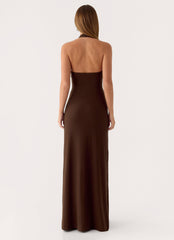 Vedetta Maxi Dress - Chocolate