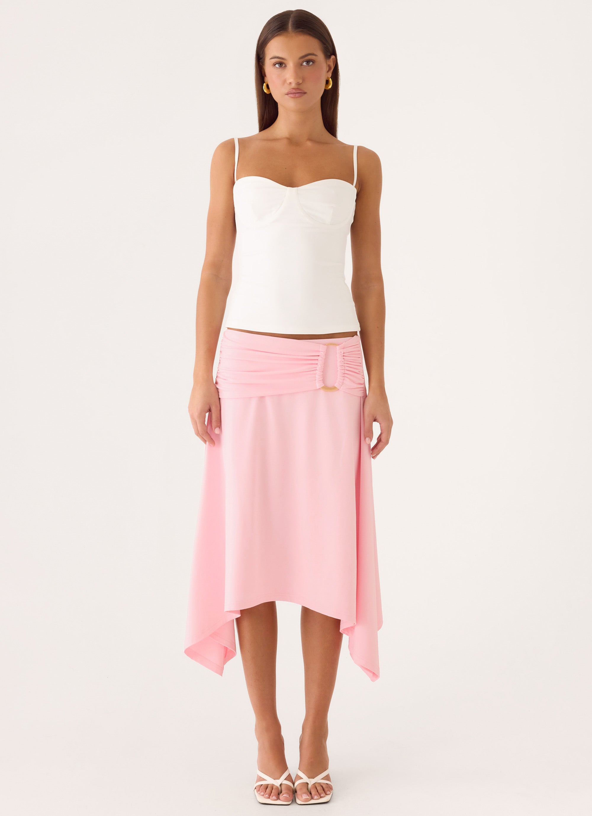 Vickine Midi Skirt - Pink