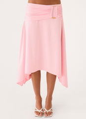 Vickine Midi Skirt - Pink