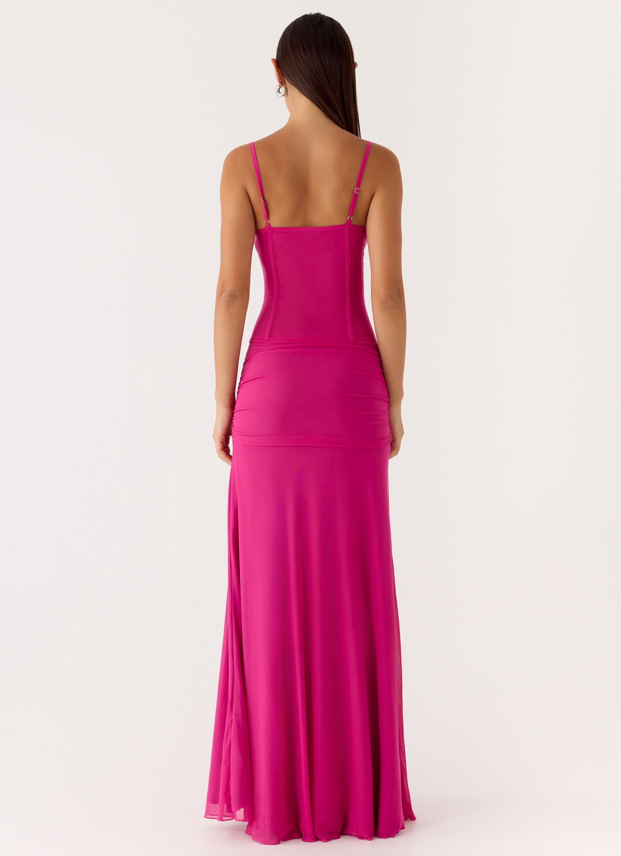 Viene Corset Maxi Dress - Fuchsia