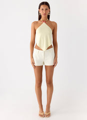 Viona Halter Top - Yellow