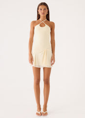 Vittoria Mini Dress - Baby Yellow