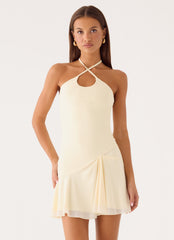 Vittoria Mini Dress - Baby Yellow