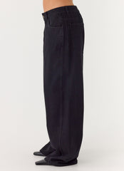 Waylon Low Rise Denim Jeans - Black
