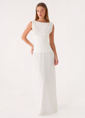 Winello Corset Maxi Dress - Off White