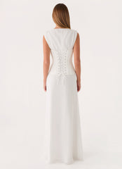 Winello Corset Maxi Dress - Off White