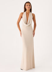 Worst Behaviour Knit Maxi Dress - Ivory