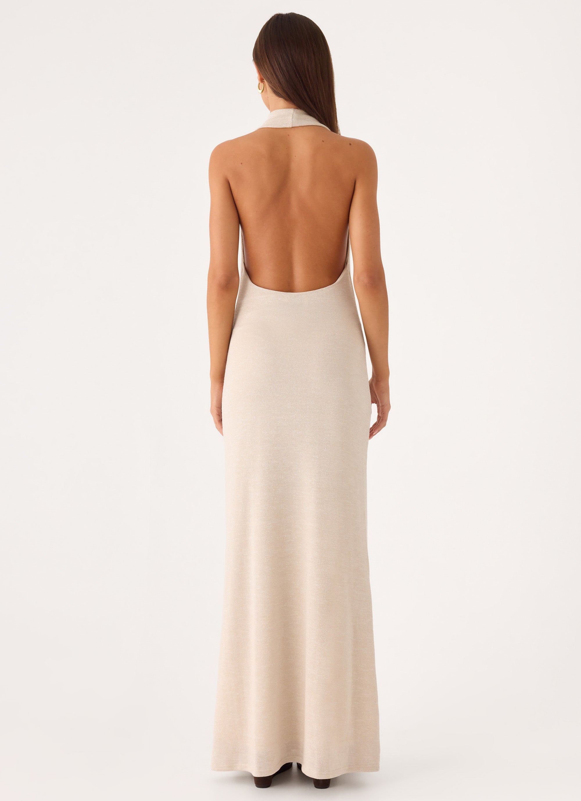 Worst Behaviour Knit Maxi Dress - Ivory