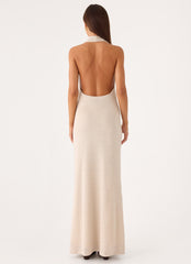 Worst Behaviour Knit Maxi Dress - Ivory
