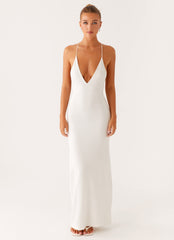 Yalina Knit Maxi Dress - Ivory
