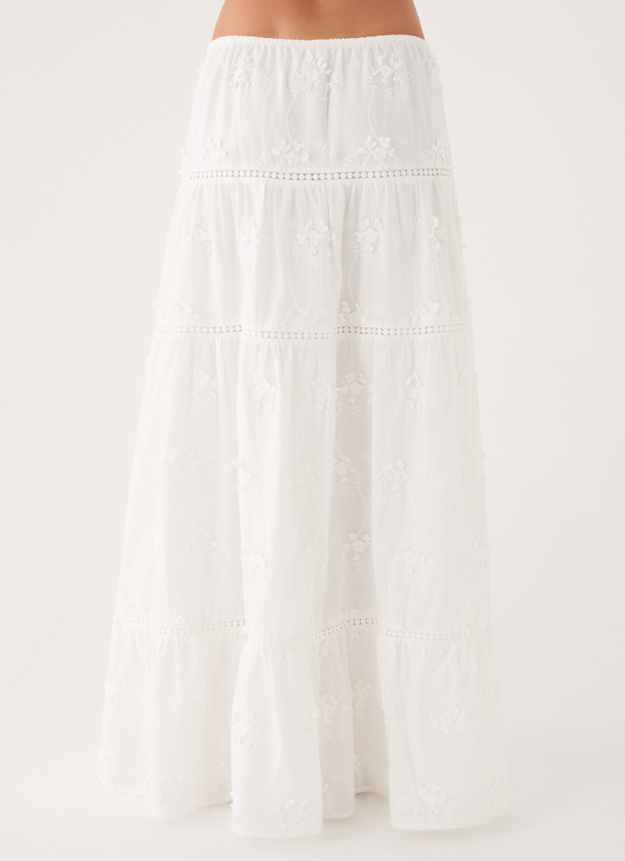 Yours To Keep Maxi Skirt - White