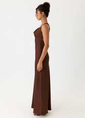 Zandie Maxi Dress - Chocolate Torte